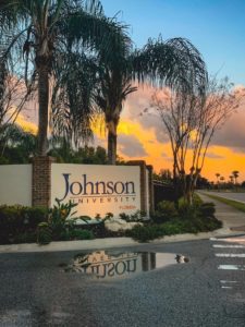 Johnson University Florida sign