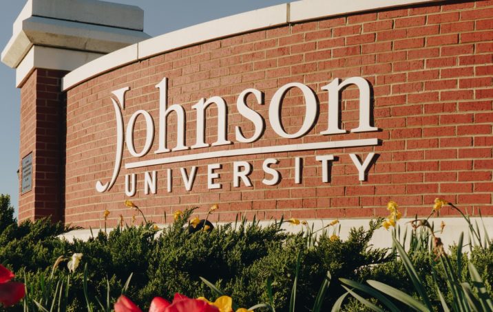 Johnson University sign