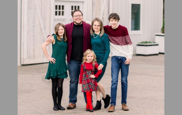 Tiffany Pecor with her family